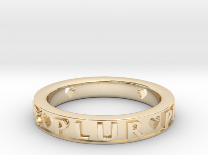 Plur Ring - Size 9 3d printed