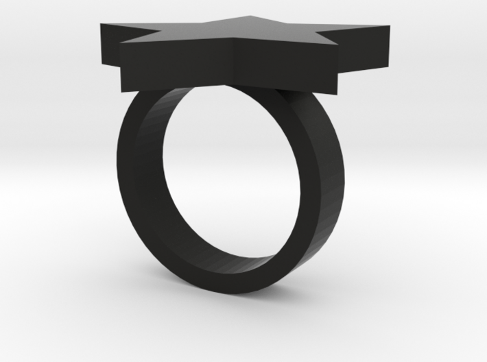 Star Ring (JR_0286_Star) 3d printed 