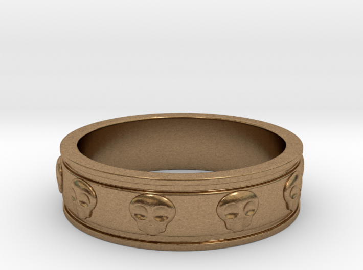 Ring with Skulls - Size 5 3d printed