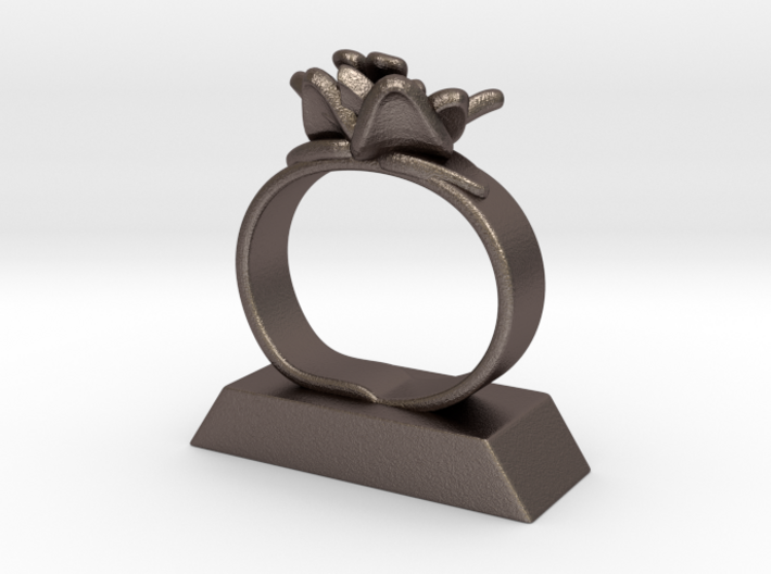 Lily Napkin Ring 3d printed
