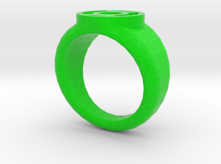 Green Lantern Ring 3d printed 