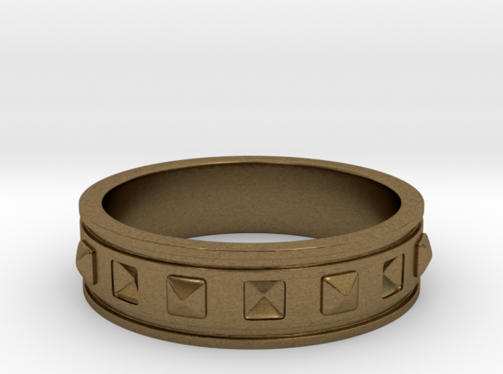 Ring with Studs 3d printed