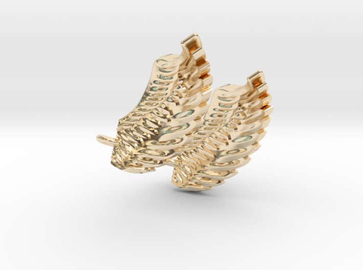 Wings Earrings 3d printed