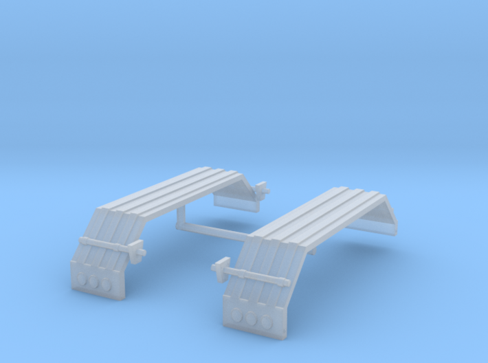 1/64th UFS Tandem Fenders ribbed flat 3d printed