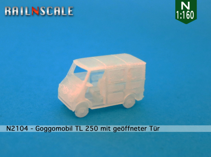 Goggomobil TL w/ opened door (N 1:160) 3d printed