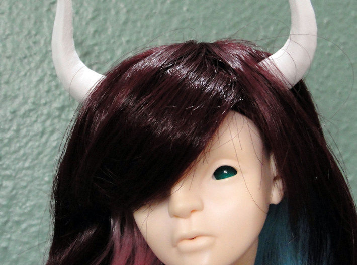 Minotaur Horns: SD BJD doll size 3d printed 