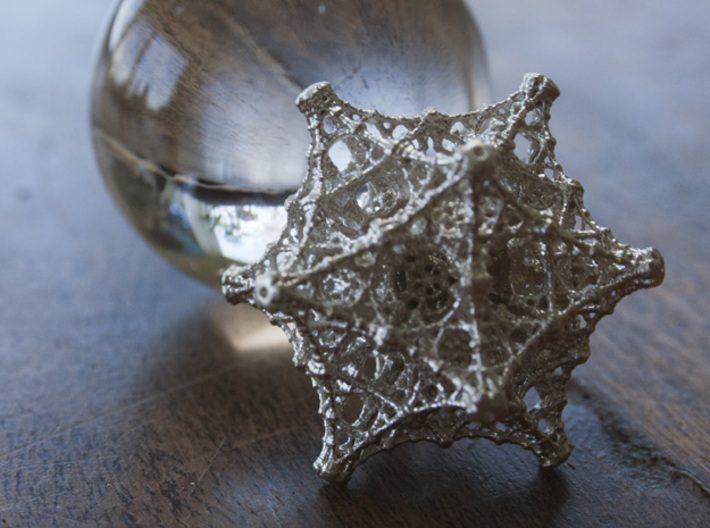 Pendant - Kaleidoscopic Fractal Virus 3d printed Crystal sphere not included! ;)