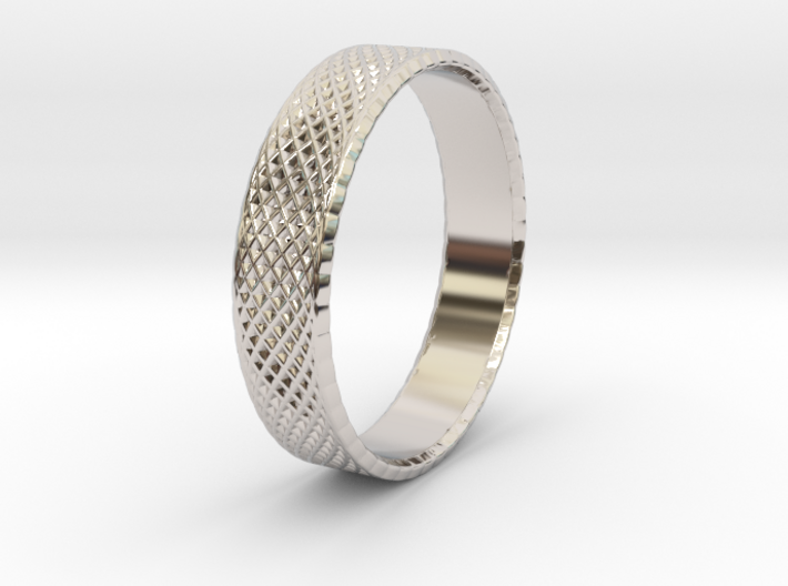 0099 Lissajous Figure Ring (Size9, 19.0mm) #001 3d printed