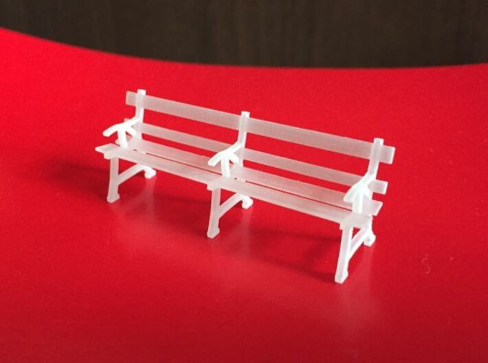 O scale station seats (x2) 3d printed
