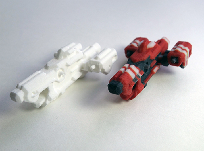 Miniature of Red Ship from Space Engineers game 3d printed Red Ship