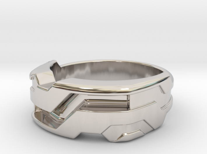 US11 Ring XXI: Tritium (Silver) 3d printed