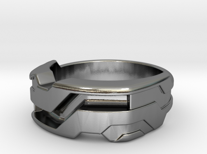 US11 Ring XXI: Tritium (Silver) 3d printed 