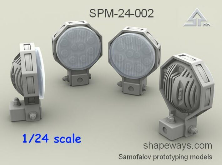 1/24 SPM-24-002 Truck LED Headlights 3d printed