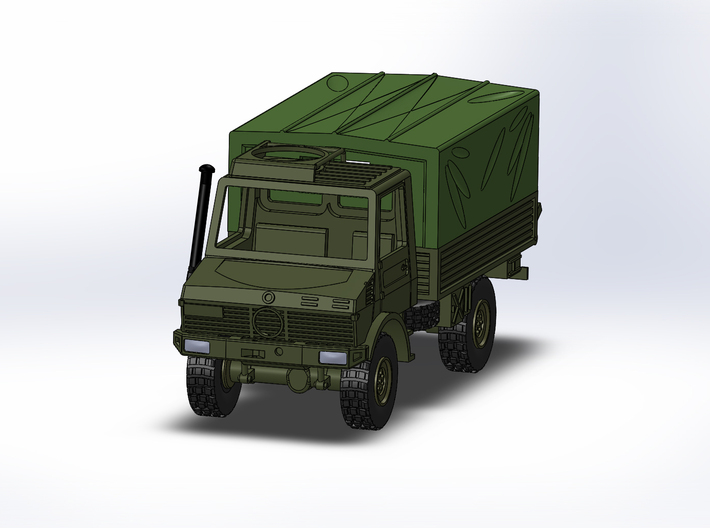 MB Unimog U1300 Militär 1:144 3d printed