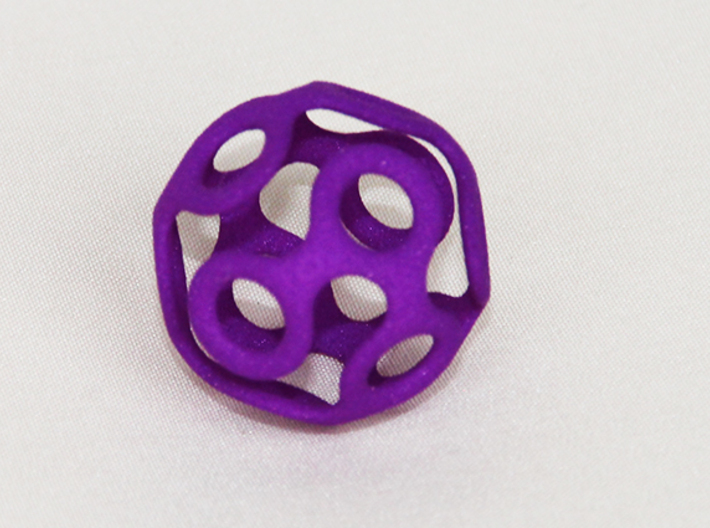 Wrapped Eyes #3 3d printed Purple Strong &amp; Flexible Polished