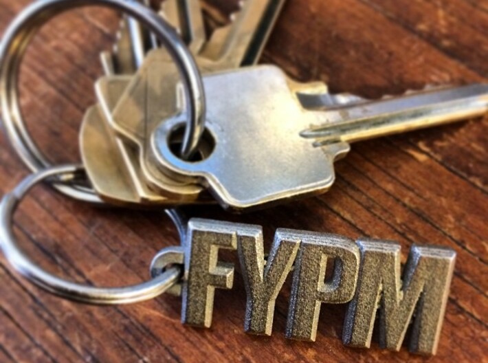FYPM Keychain 3d printed