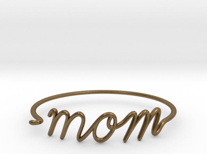 Mom Wire Bracelet 3d printed