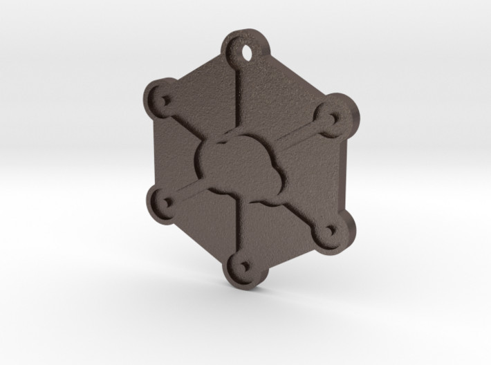 Keychain / pendant with Storj.io logo 3d printed