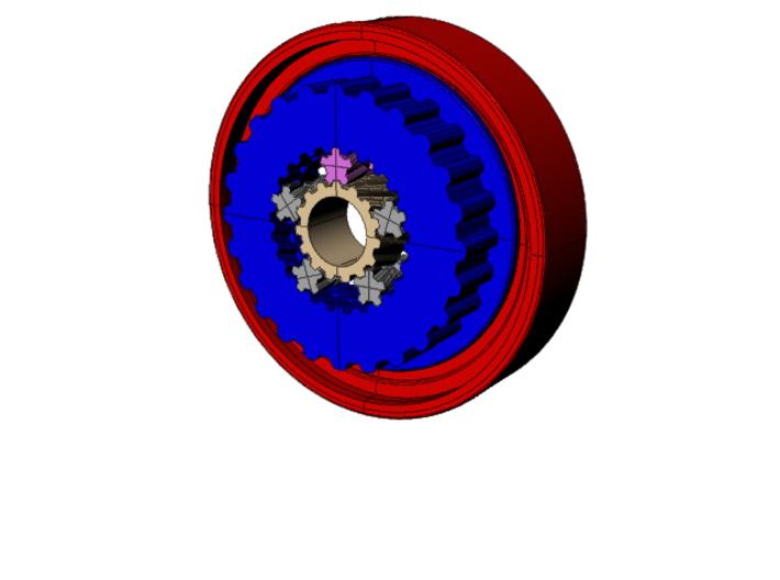 Extreme Reduction - 11 million to one gearing 3d printed 