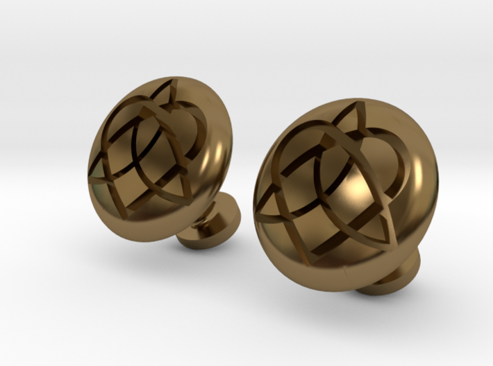 Cuff-link - Celtic - Infinity / Heart 3d printed