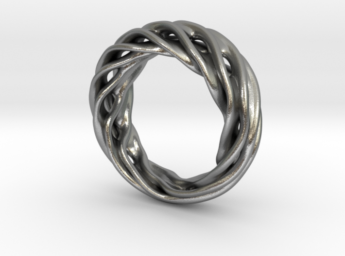 Fluid Wave Ring 3d printed