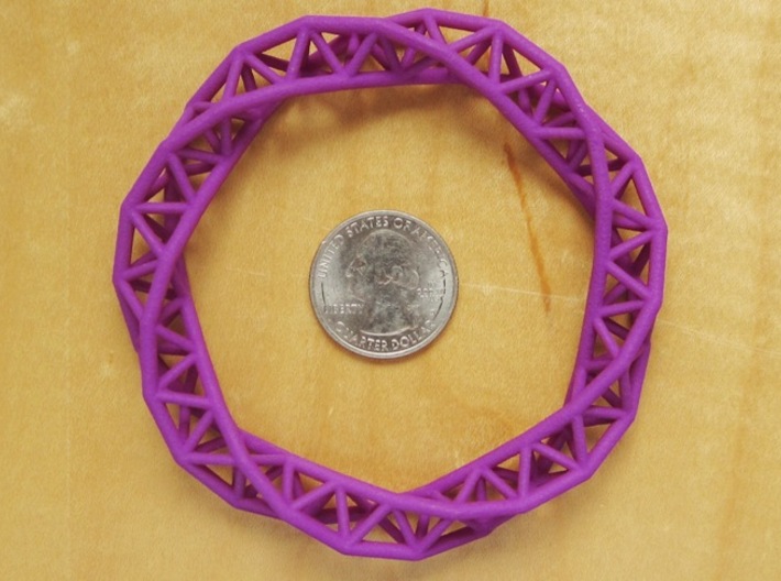 Triple Helix Bracelet (63 mm) 3d printed 