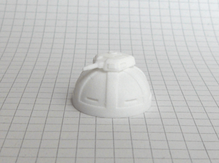 Outpost with rotatable turret (1/285) 3d printed successfully printed in polished WSF
