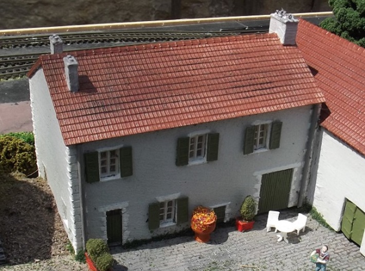 French Farmhouse Front (WSF) N 1:160 3d printed