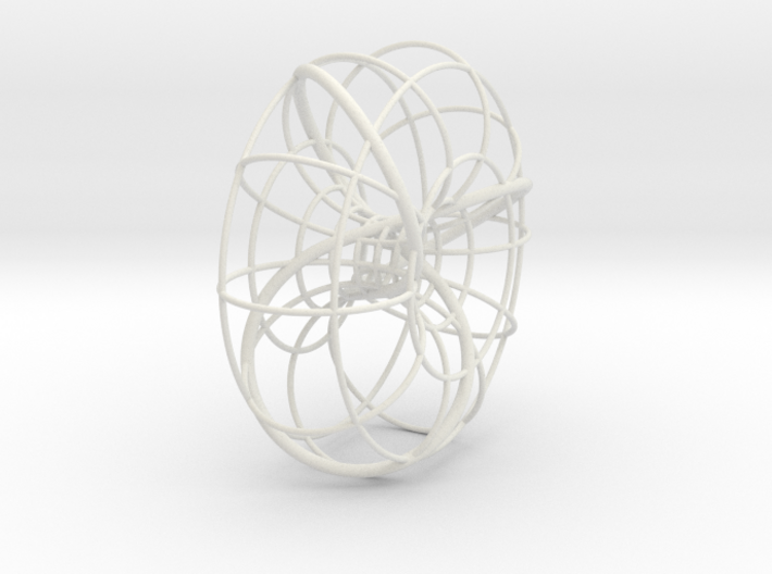 Trefoil torus knot 3d printed