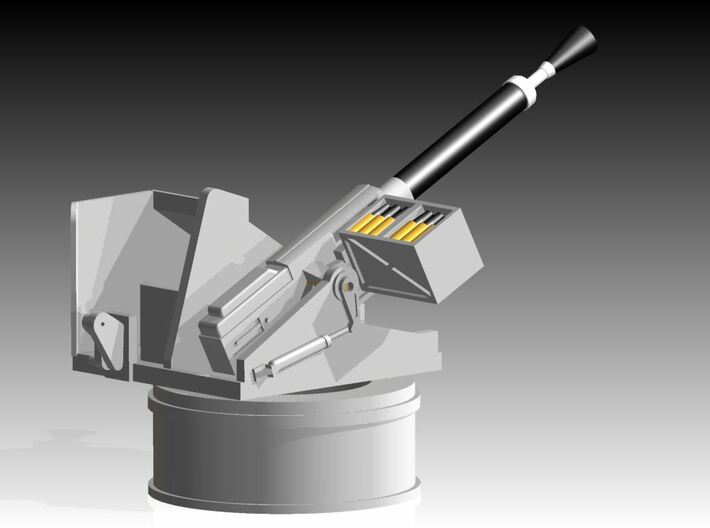 2pdr  MkVIII powered mounting 1/96 3d printed 