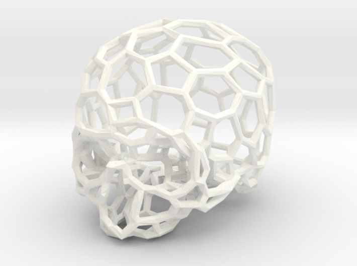 Voronoi Skull [1:0.5] 3d printed