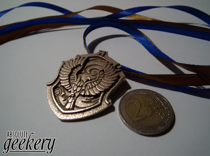 Ravenclaw House Crest - Pendant SMALL 3d printed Stainless Steel