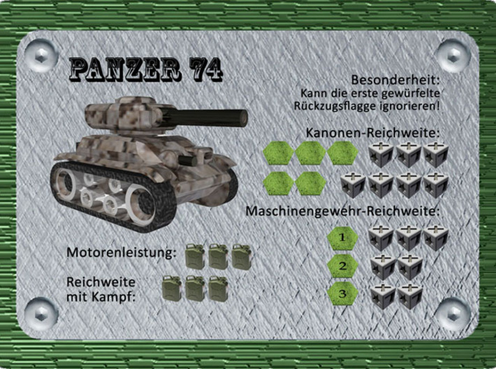 Panzer 74' 3d printed 