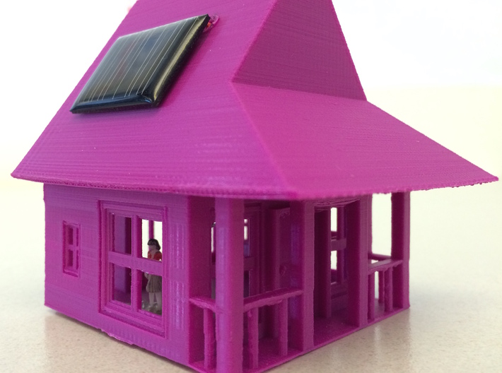 My Dream House - Solar Nightlight 3d printed Photo of final model