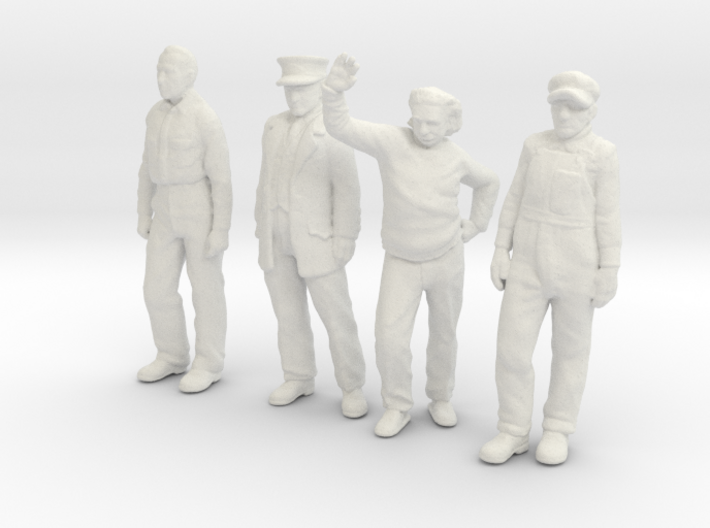 1:29 scale low res standing figure pack 3d printed