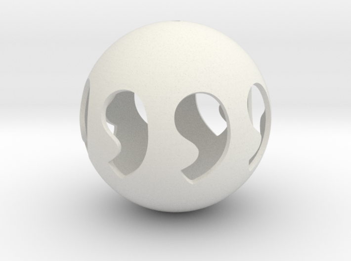 Comma symmetry sphere 88 3d printed