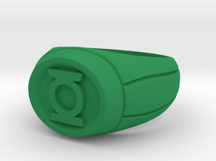 Green Lantern Ring 3d printed 