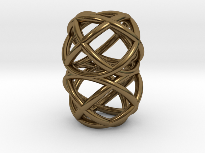 Loop Ring Pendant 3d printed