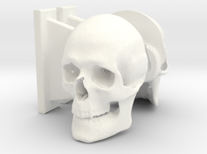 Skull Toilet Paper Holder 3d printed