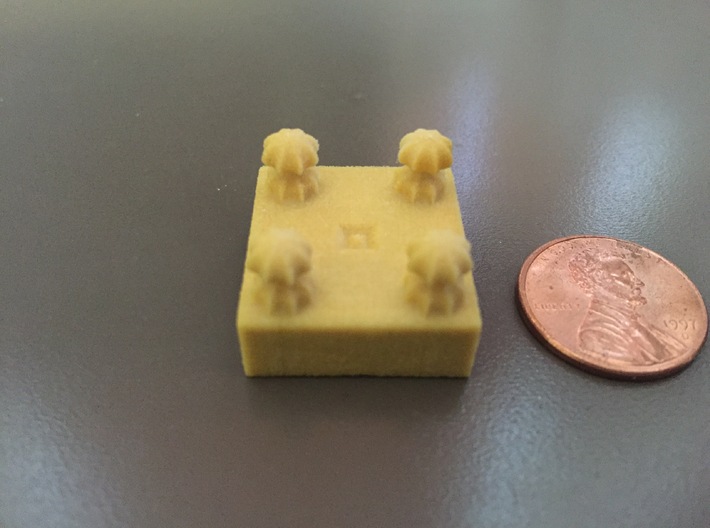 Tiny 2x2 Goban with Legs 3d printed Legs