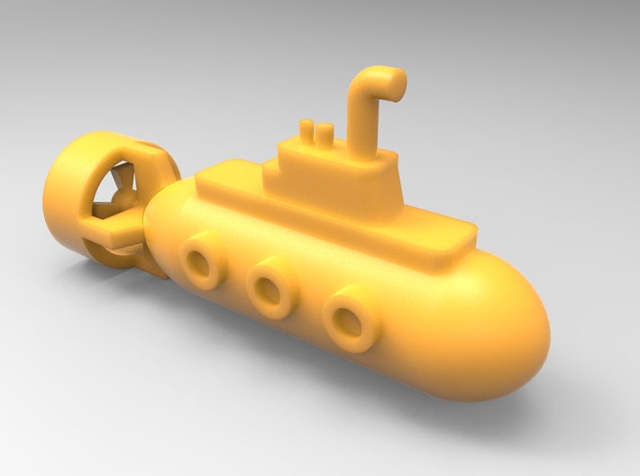Toy Submarine 3d printed 