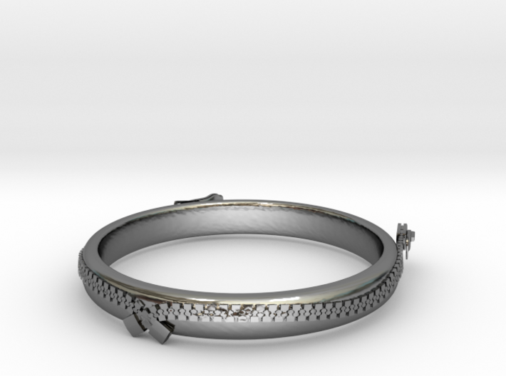 zipper ring(size = USA 5.5) 3d printed