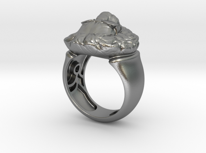 Lion Ring (man's) 3d printed 