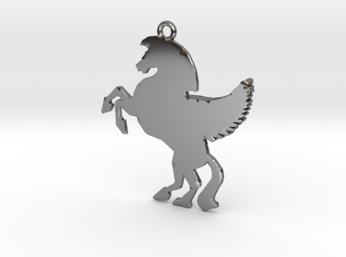 Unicorn Pendant 3d printed