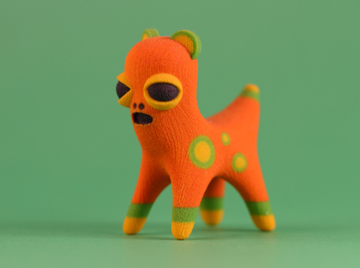 Orange Spotted Animal 3d printed