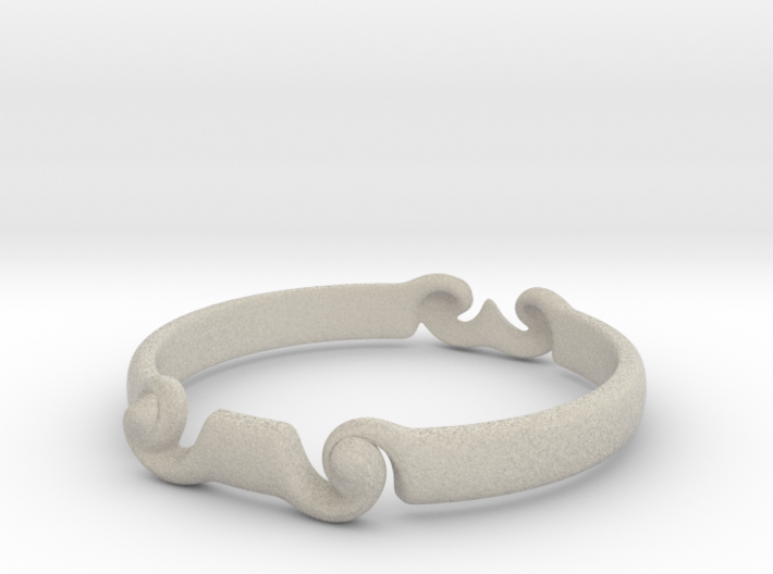 Spiral ring(size = USA 5.5) 3d printed