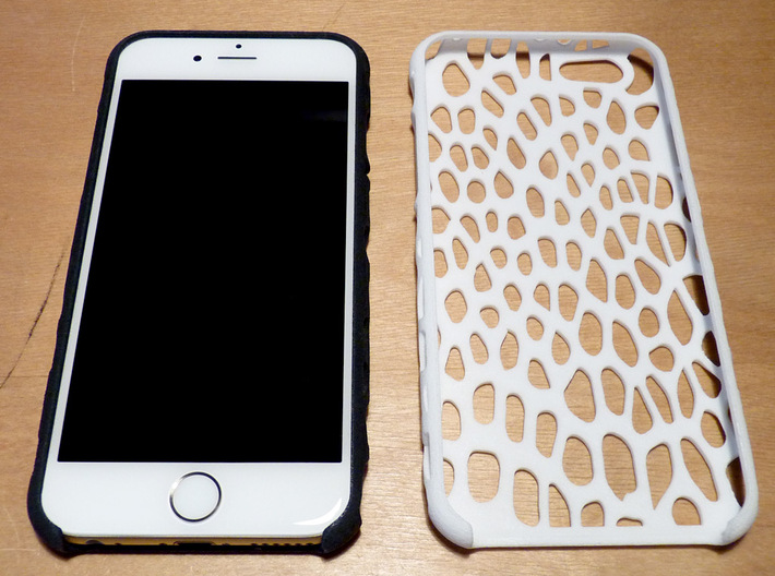 Reptile skin iPhone 6 Case 3d printed Black Strong & Flexible and White Strong & Flexible Polished
