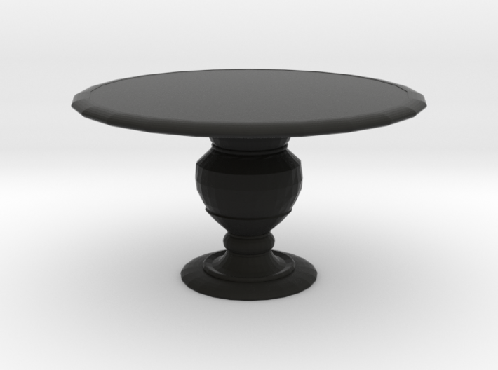 1:12 One Inch Scale Miniature Round Dining Table 3d printed