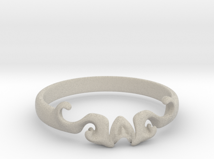 Skull of ring(size = USA 5.5) 3d printed