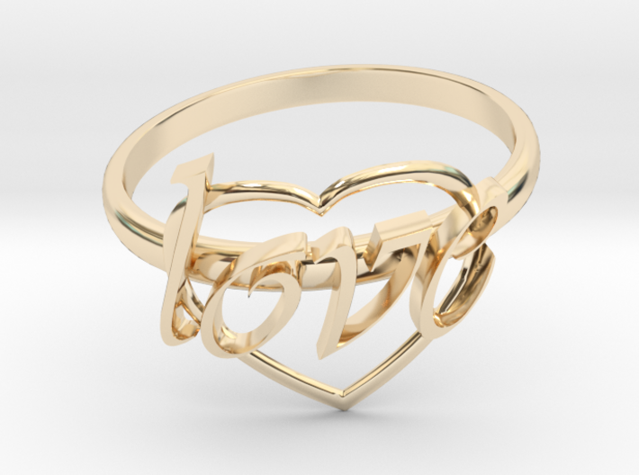 Ring Of Love 3d printed
